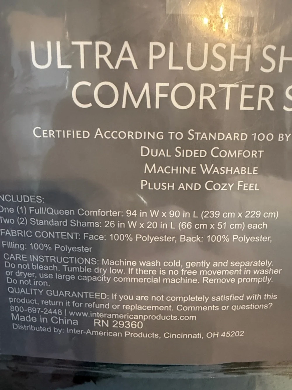 Ultra Plush Sherpa Comforter Set - Olive Green (Full/Queen) NWT